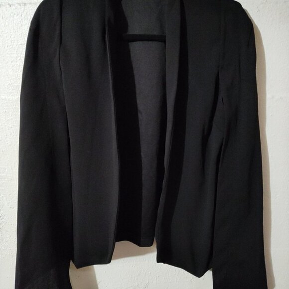 Sensational Collection Black Open Cape Blazer Size M-L - Picture 7 of 10